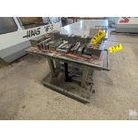 WESCO 1000 LB PORTABLE HYDRAULIC DIE LIFT TABLE 36" X 18"