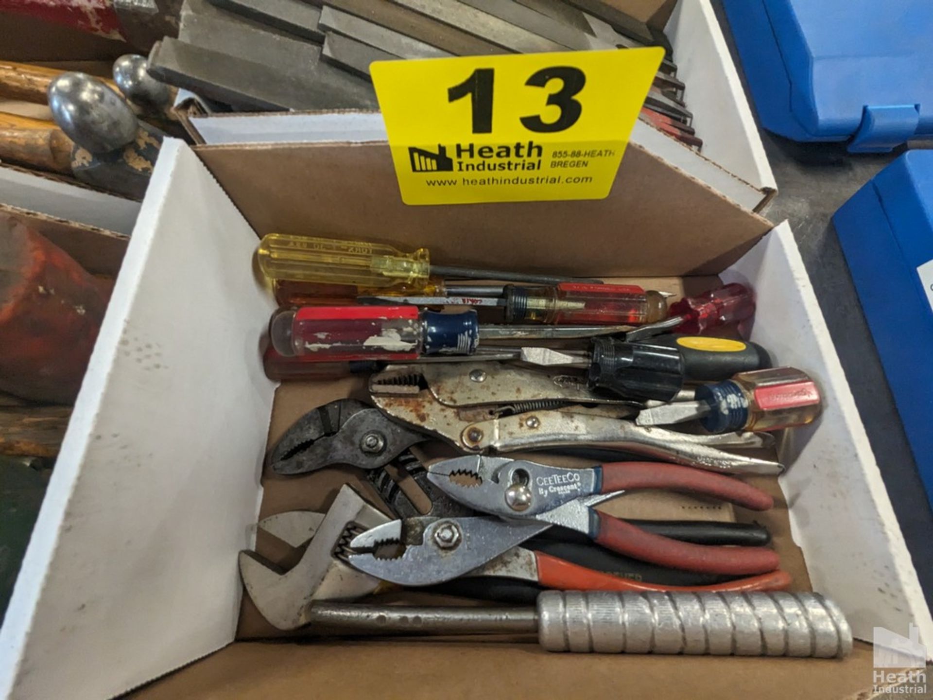 ASSORTED HAND TOOLS IN BOX