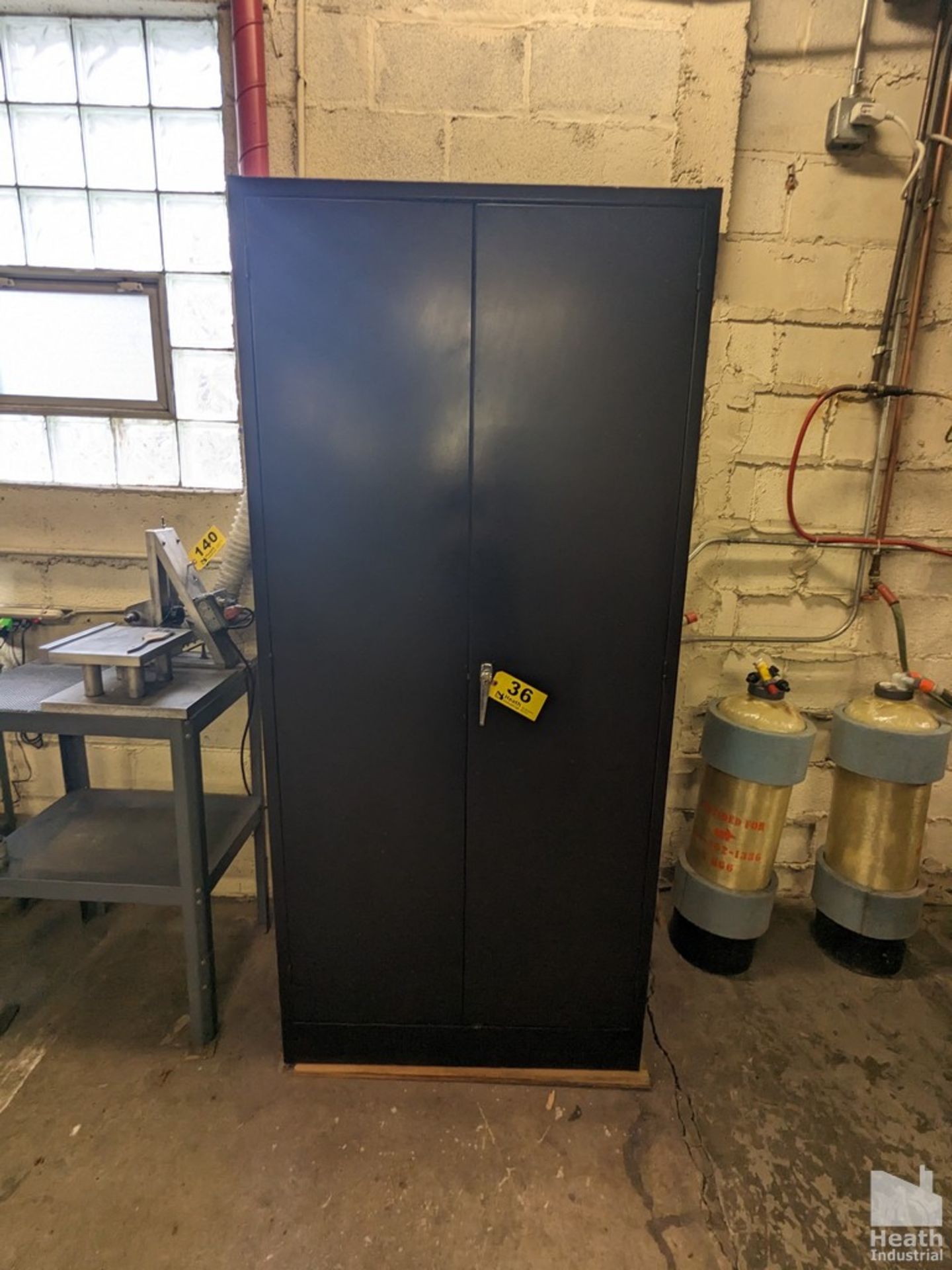 TWO DOOR STEEL STORAGE CABINET 36" X 24" X 78"