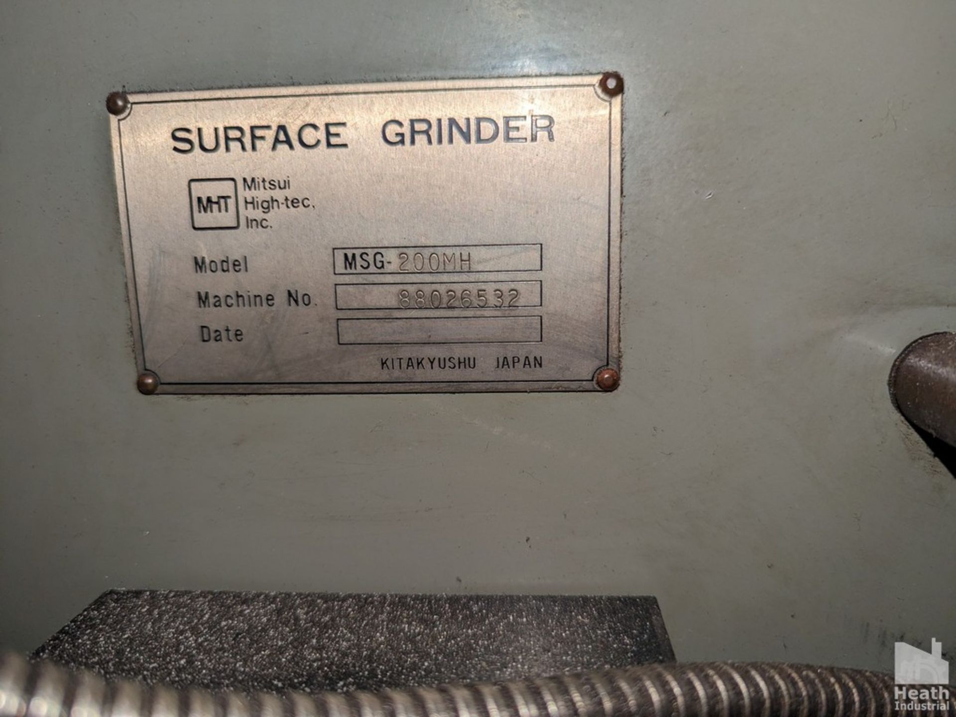 MITSUI 6" X12" MODEL MSG-200MH SURFACE GRINDER - Image 5 of 5