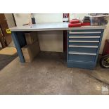 LISTA FIVE-DRAWER CABINET BASED WORKBENCH 72" X 30" X 35" (NO CONTENTS)