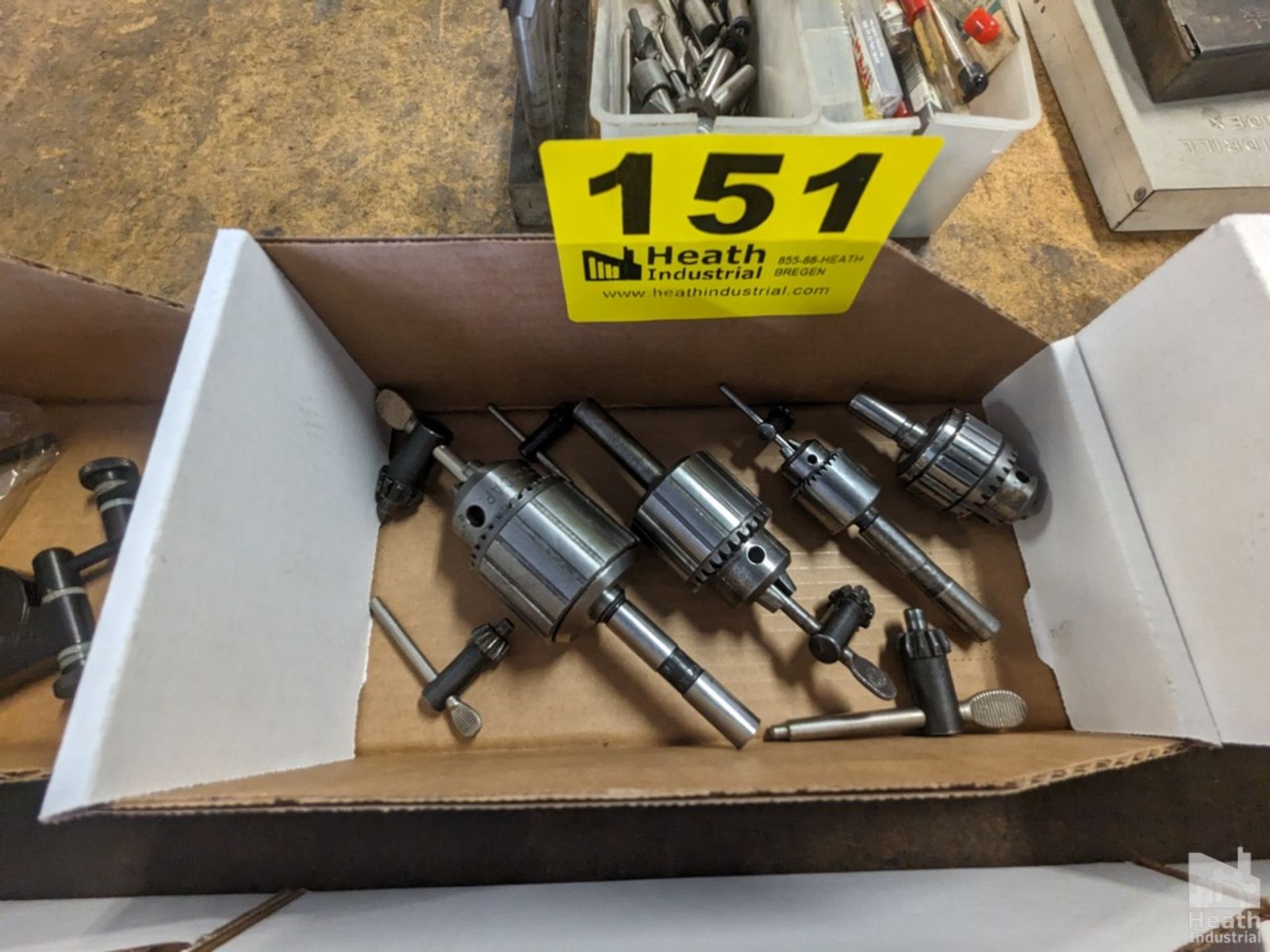 (4) ASSORTED JACOBS DRILL CHUCKS WITH KEYS