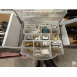 PLASTIC ORGANIZER WITH ASSORTED SPADE DRILL INSERTS