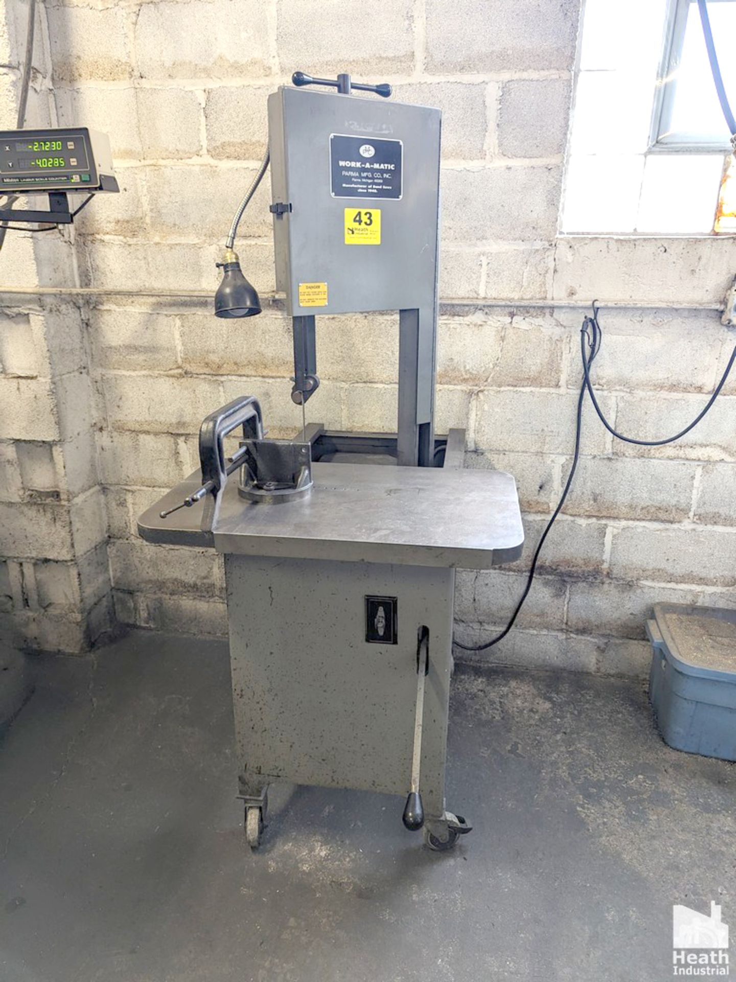 PARMA 12" MODEL WORK-A-MATIC VERTICAL BAND SAW, S/N 0788122