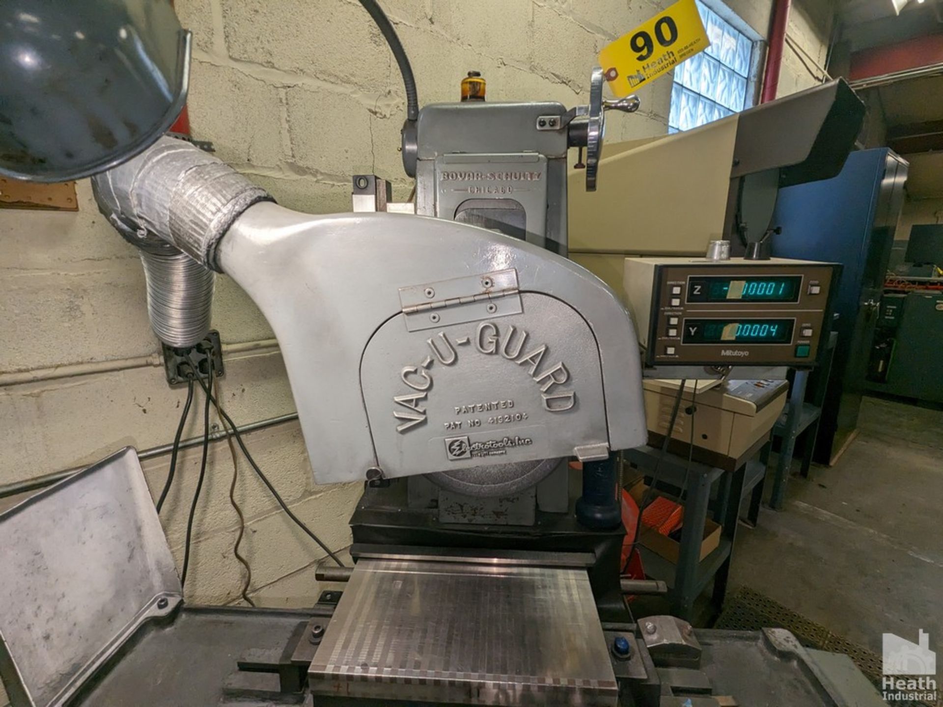 BOYAR SCHULTZ 6" X 12" MODEL 612 SURFACE GRINDER, S/N HY-5414, WITH PERMANENT MAGNETIC CHUCK, - Image 2 of 5
