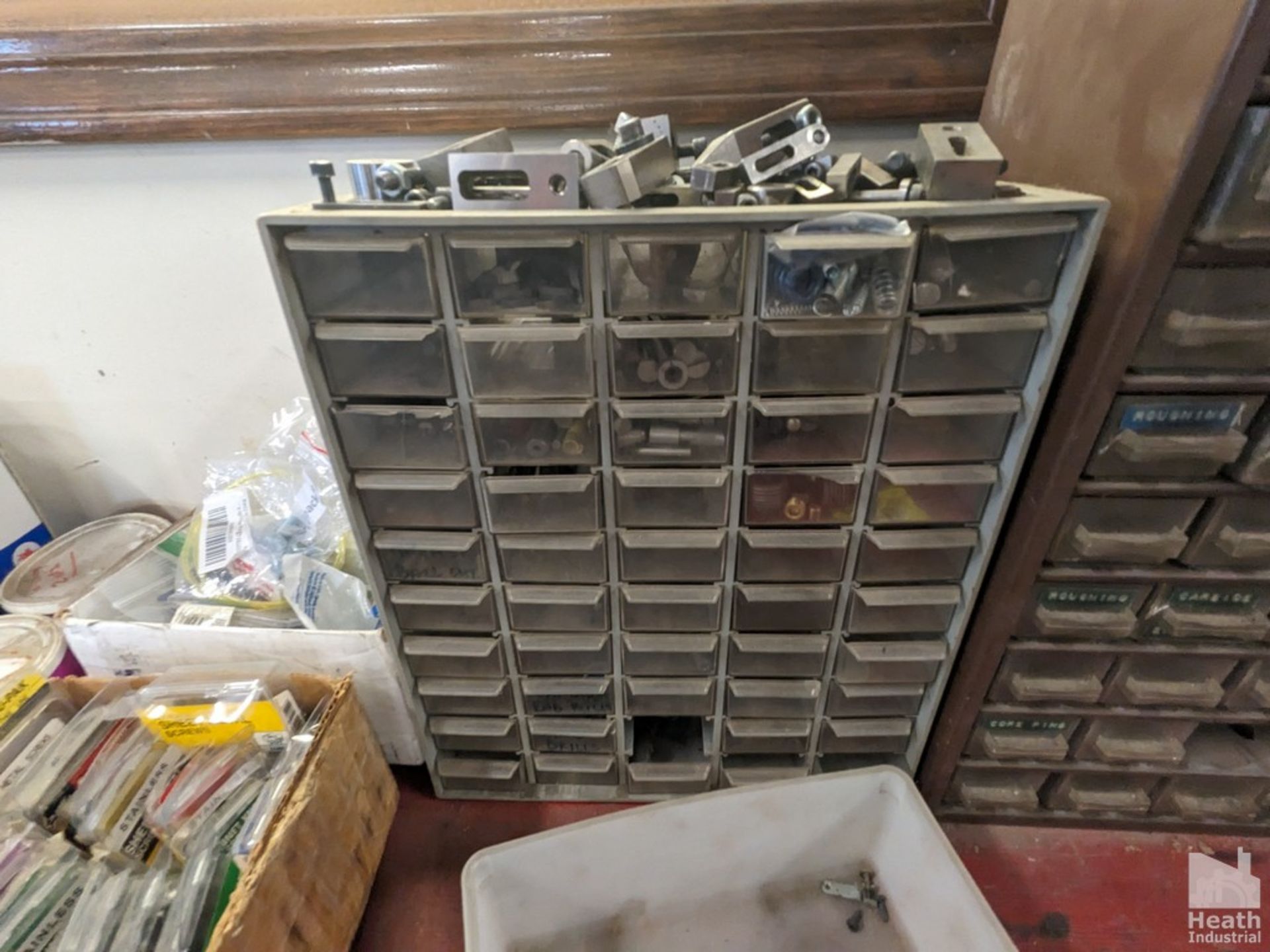 (2) SMALL PARTS CABINET WITH ASSORTED HARDWARE - Image 3 of 4