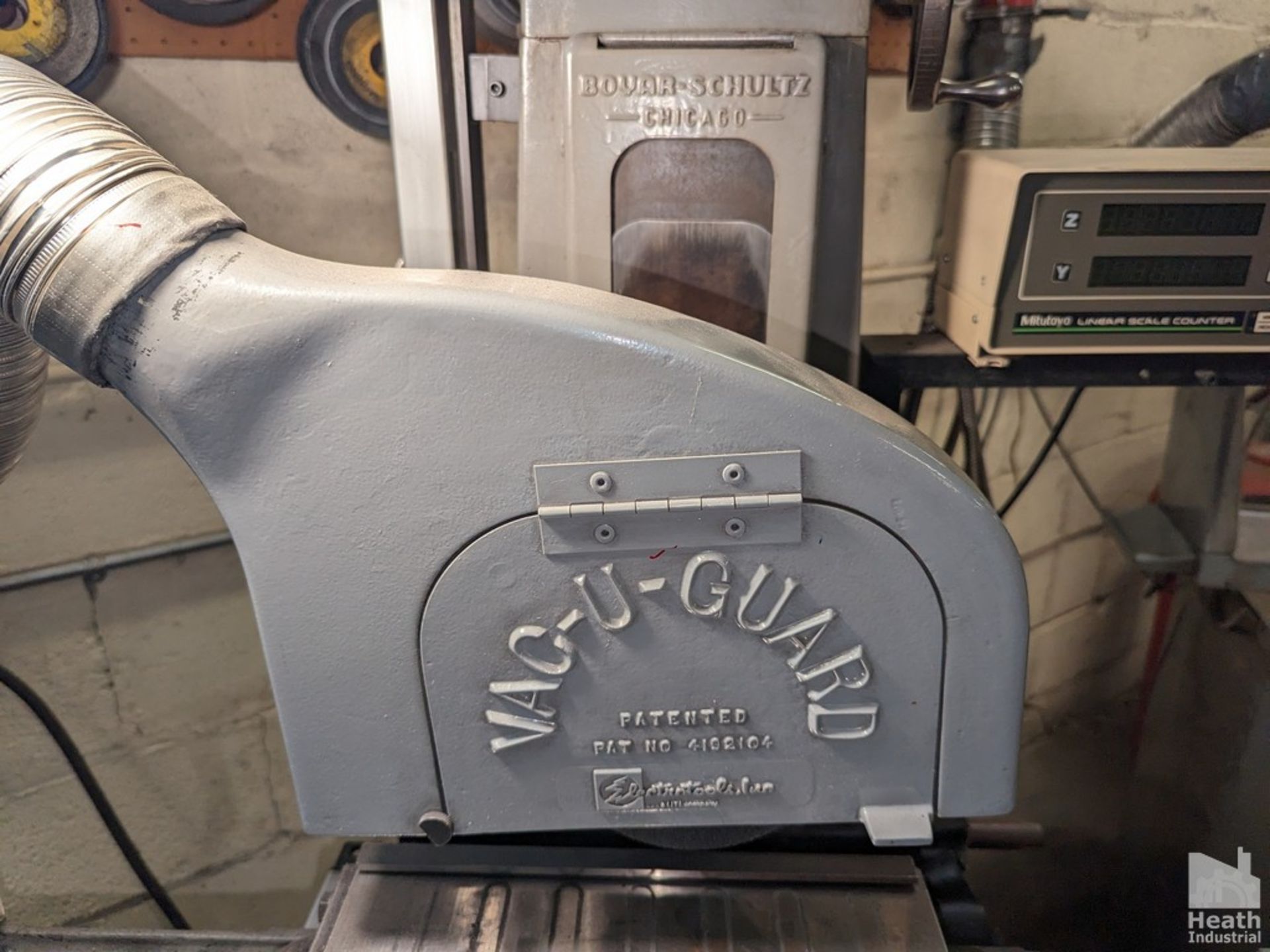 BOYAR SCHULTZ 6" X12" MODEL 612 SURFACE GRINDER, S/N 10594, WITH PERMANENT MAGNETIC CHUCK, - Image 2 of 4