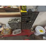(2) SMALL PARTS CABINET WITH ASSORTED HARDWARE