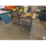 WOOD TOP STEEL FRAME WORKBENCH 48" X 30" X 33"