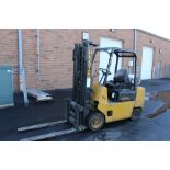 HYSTER MODEL S60XL LP FORKLIFT, S/N A187V16853L, MAX HT. 177", MAX LIFT 6,000LBS. 4,006 HOURS SH