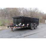 2021 BIG TEX MODEL 14 FOOT BALL TYPE DUMP TRAILER, TANDEM AXLE, VIN 16V1D192XM5092492