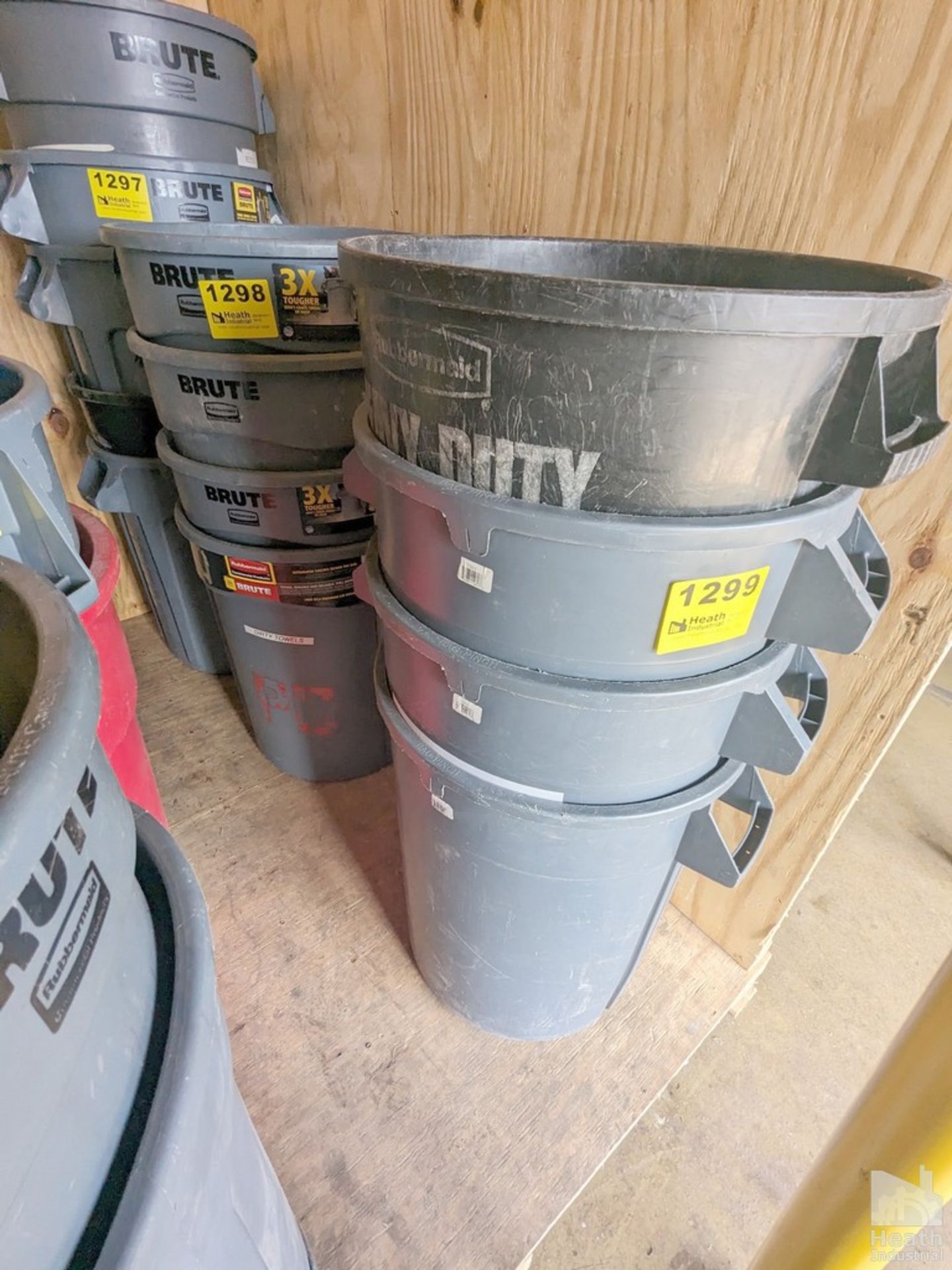 (4) RUBBERMAID "BRUTE" GARBAGE CANS