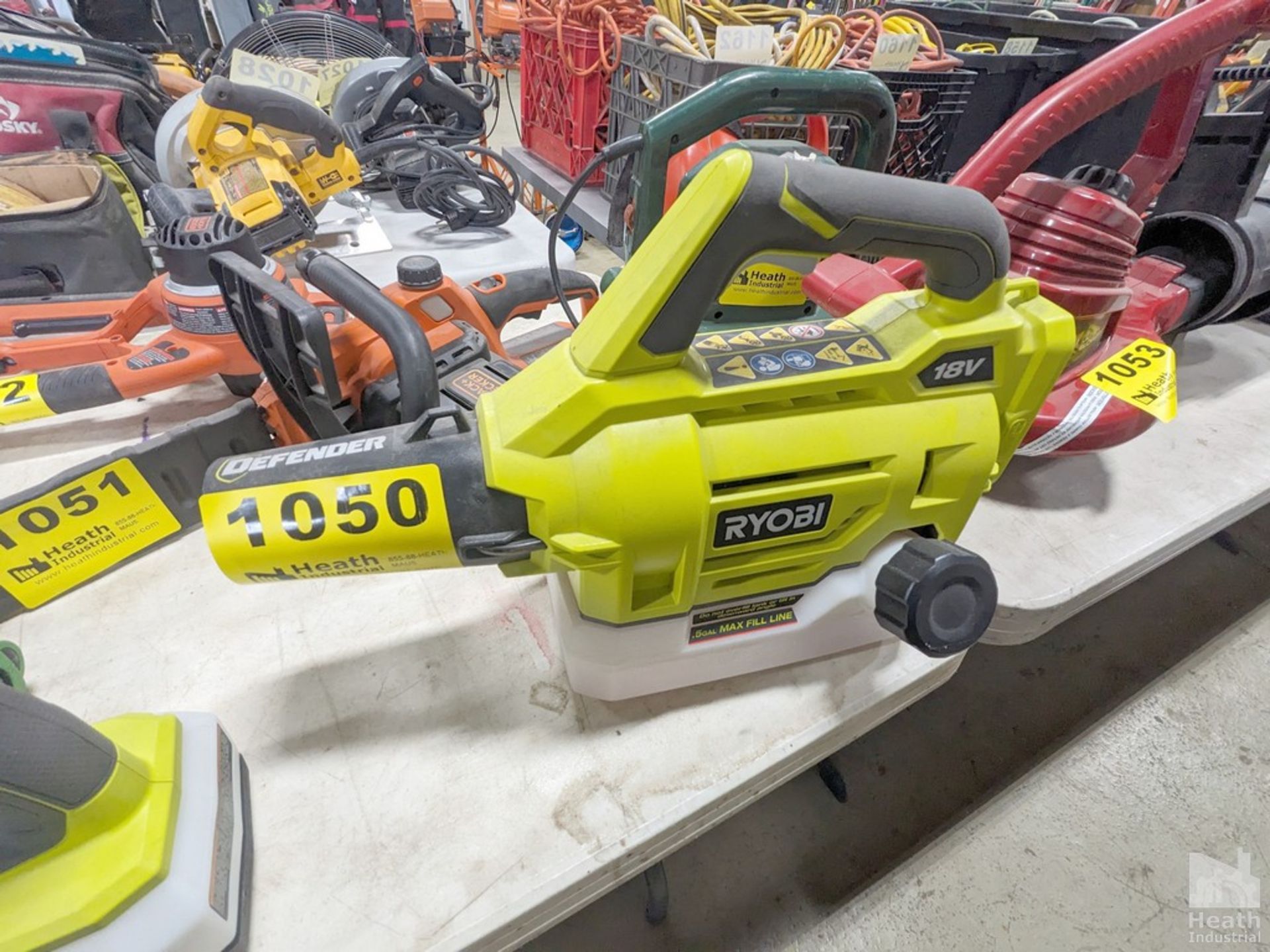 RYOBI MODEL P2805 CORDLESS FOGGER (NO BATTERY)