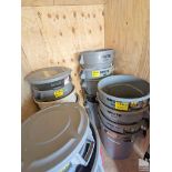 (5) ASSORTED RUBBERMAID "BRUTE" GARBAGE CANS