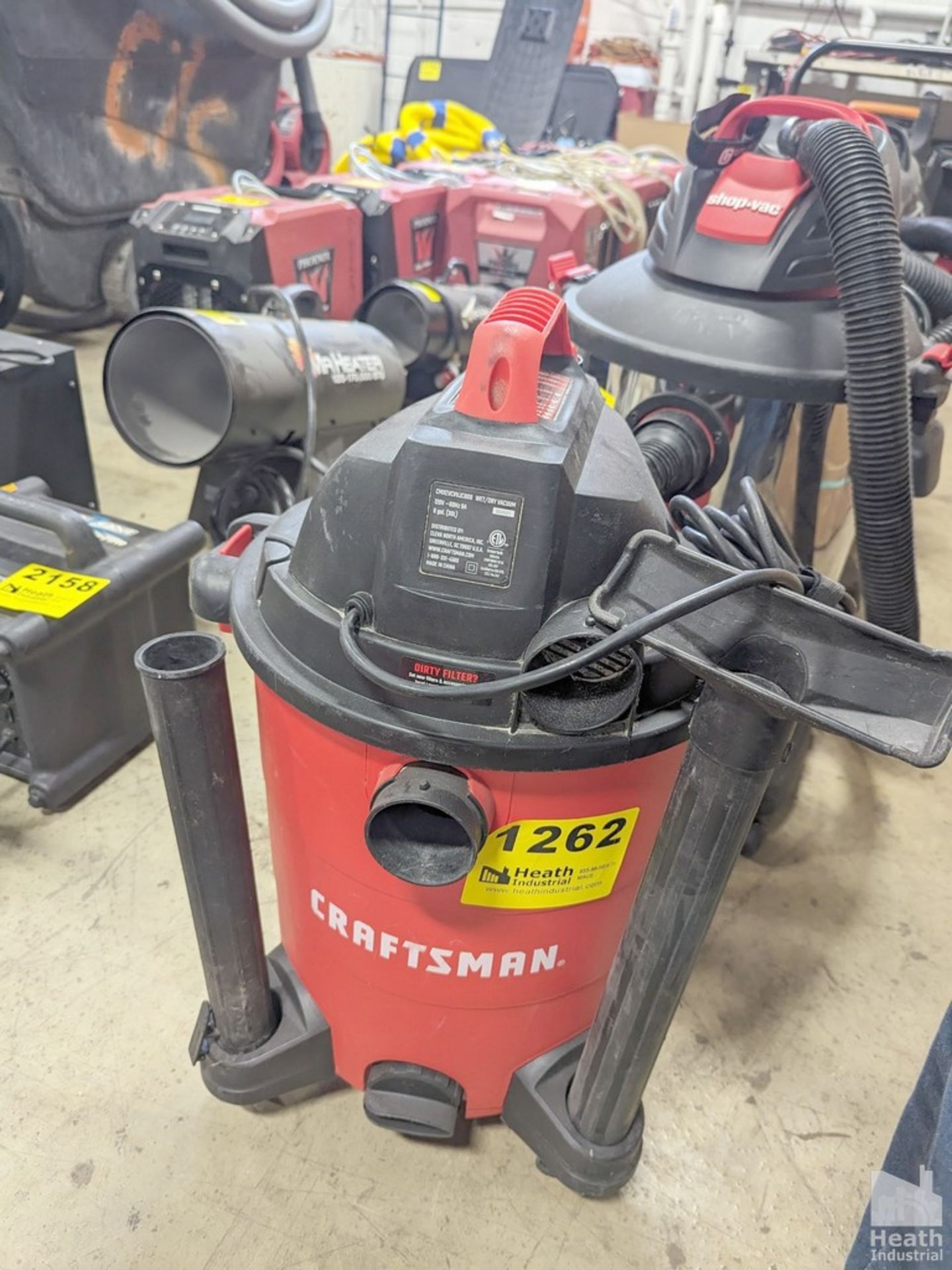 CRAFTSMAN WET/DRY VACUUM 8 GAL., 3.5HP