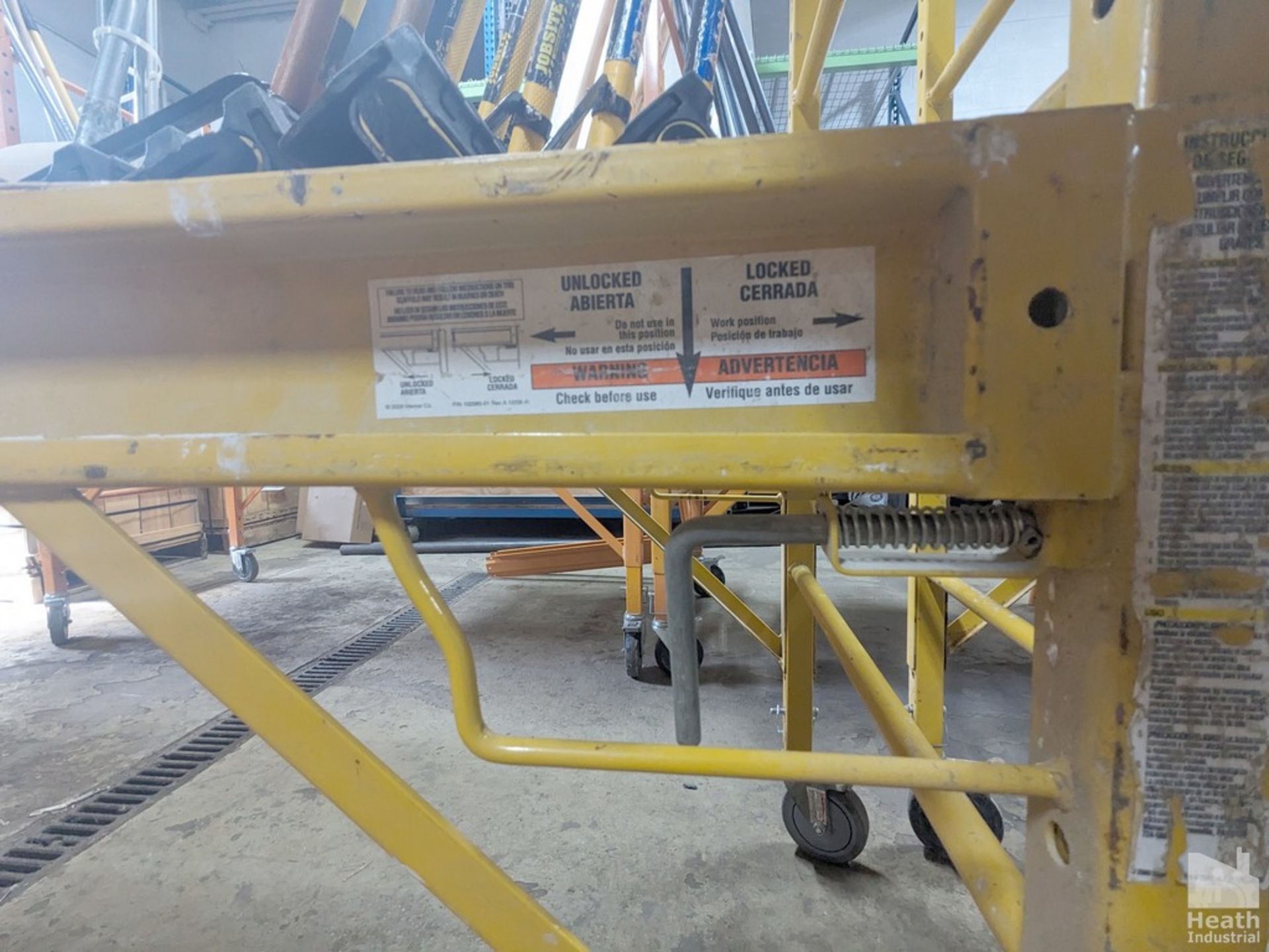 WERNER MODEL SRS-72 6FT. STEEL ROLLING SCAFFOLD - Image 2 of 2