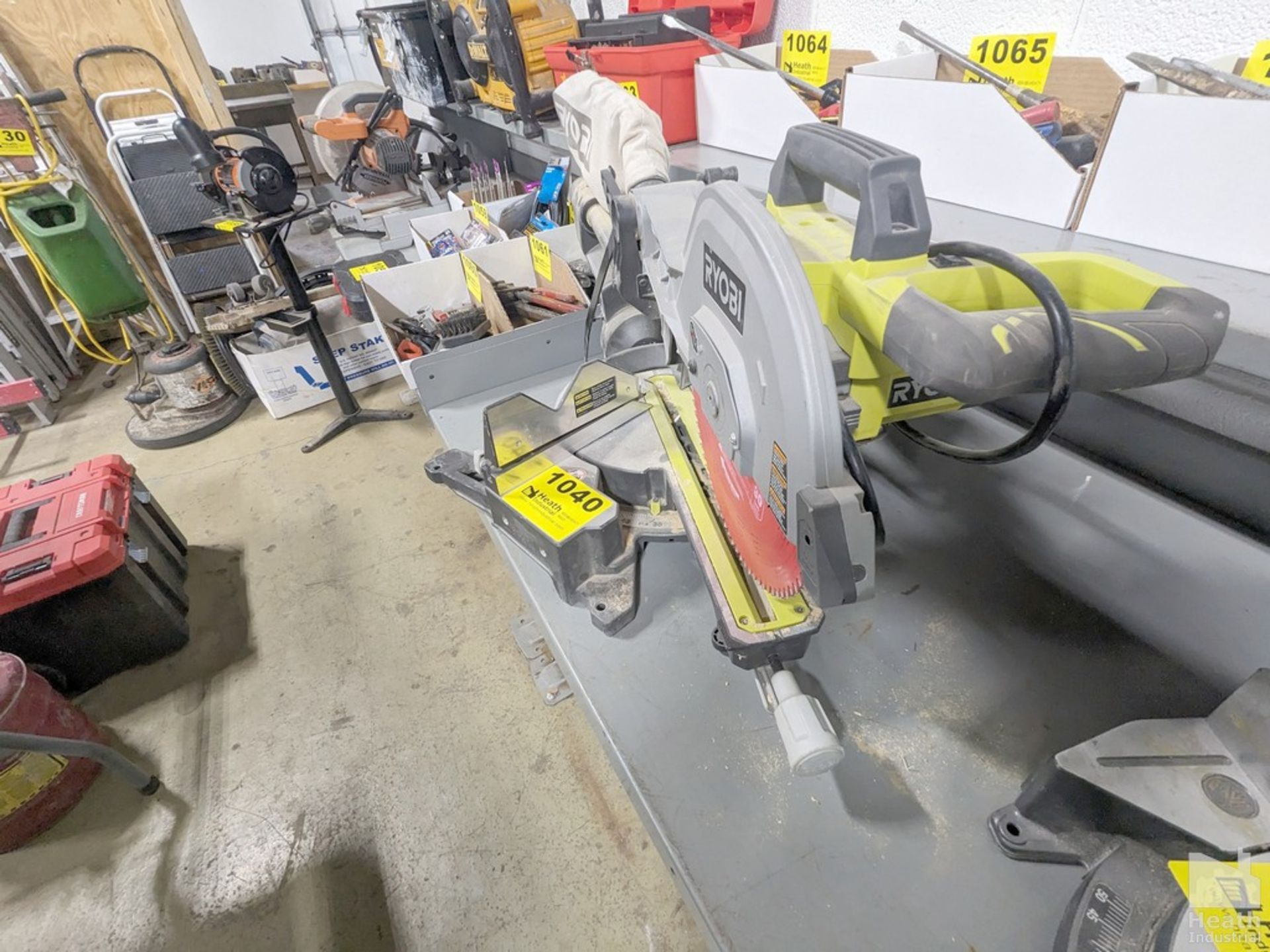 RYOBI 12" SLIDING COMPOUND MITER SAW WITH LASER CUTTING GUIDE - Image 2 of 2