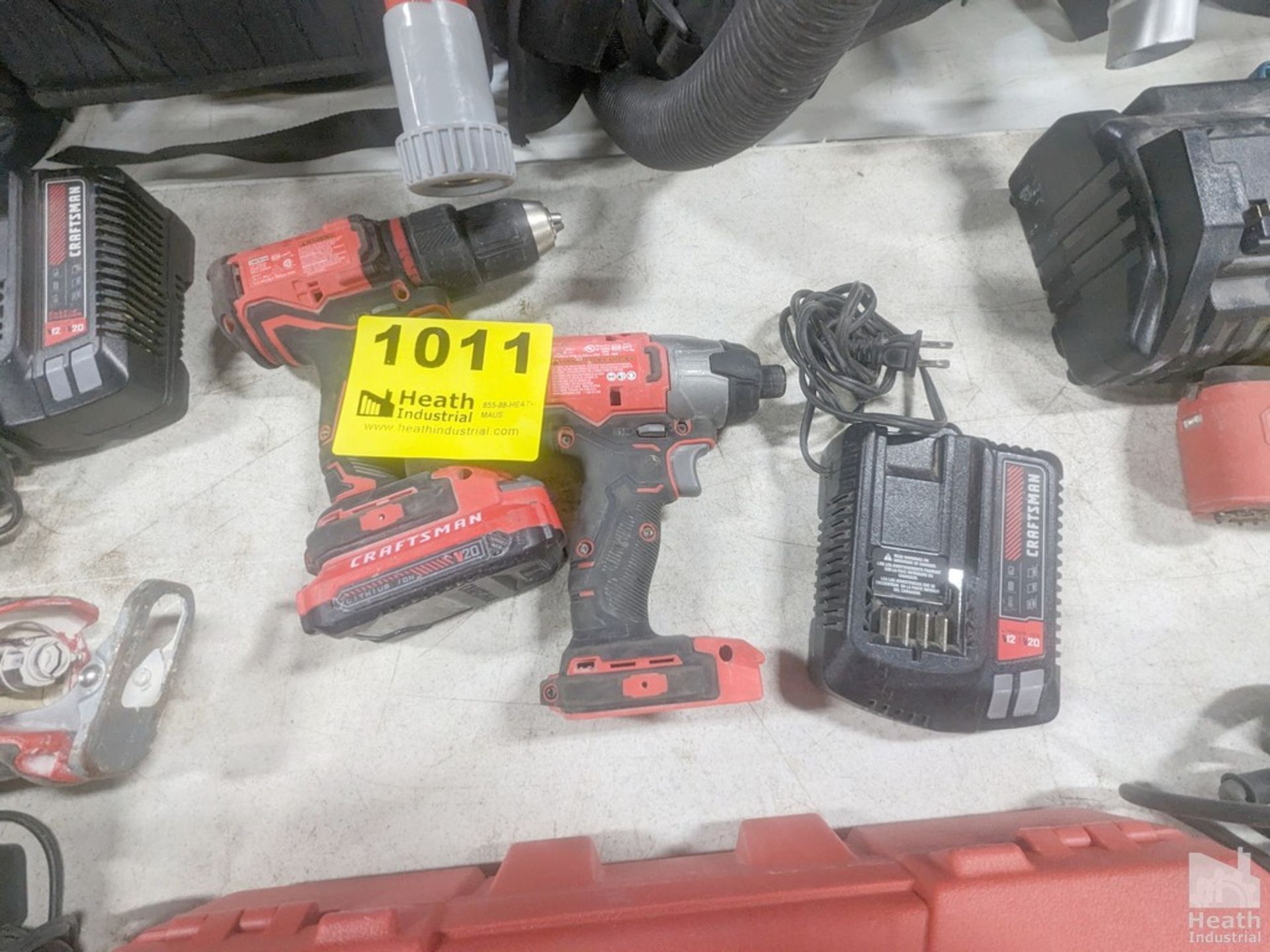 CRAFTSMAN CORDLESS IMPACT DRIVER AND CORDLESS DRILL DRIVER WITH 20V LITHIUM BATTERY AND CHARGER