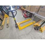 ULINE MODEL H-4804 LONG FORK PALLET JACK, 5,500LB. CAPACITY, 59" FORKS