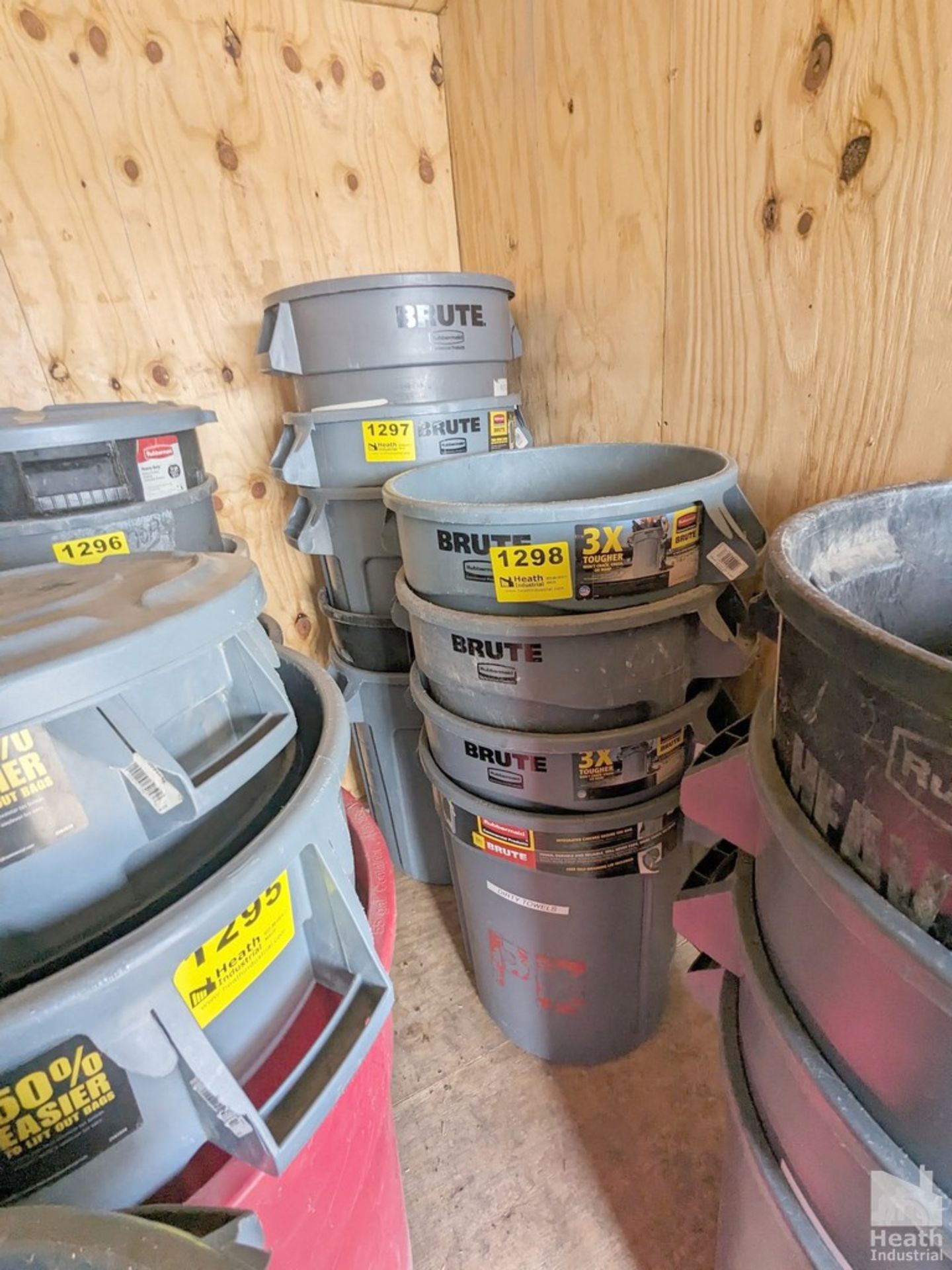 (4) RUBBERMAID "BRUTE" GARBAGE CANS