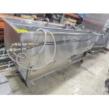 ZENITH ULTRASONIC HEATED PORTABLE CLEANING TROUGH, 90" X 25", WITH ALL RELATED BASKETS, HOSES,