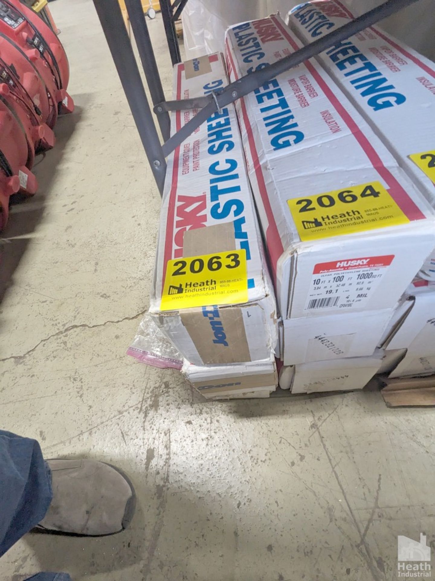 (3) BOXES OF HUSKY CLEAR POLYTHYLENE SHEETING, 10' X 100', 4MIL