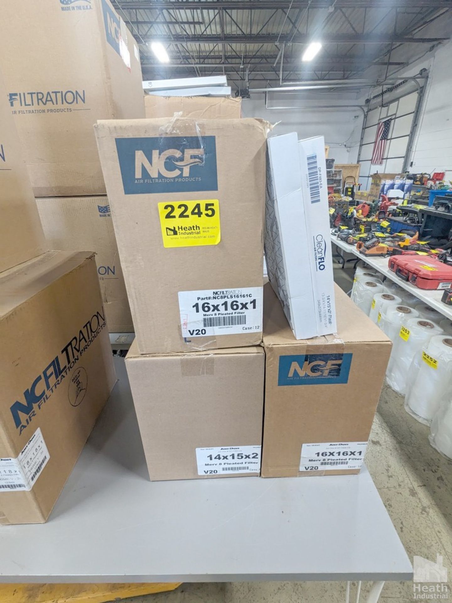 NCF AIR FILTERS, 16" X 16" X 1 IN THREE BOXES