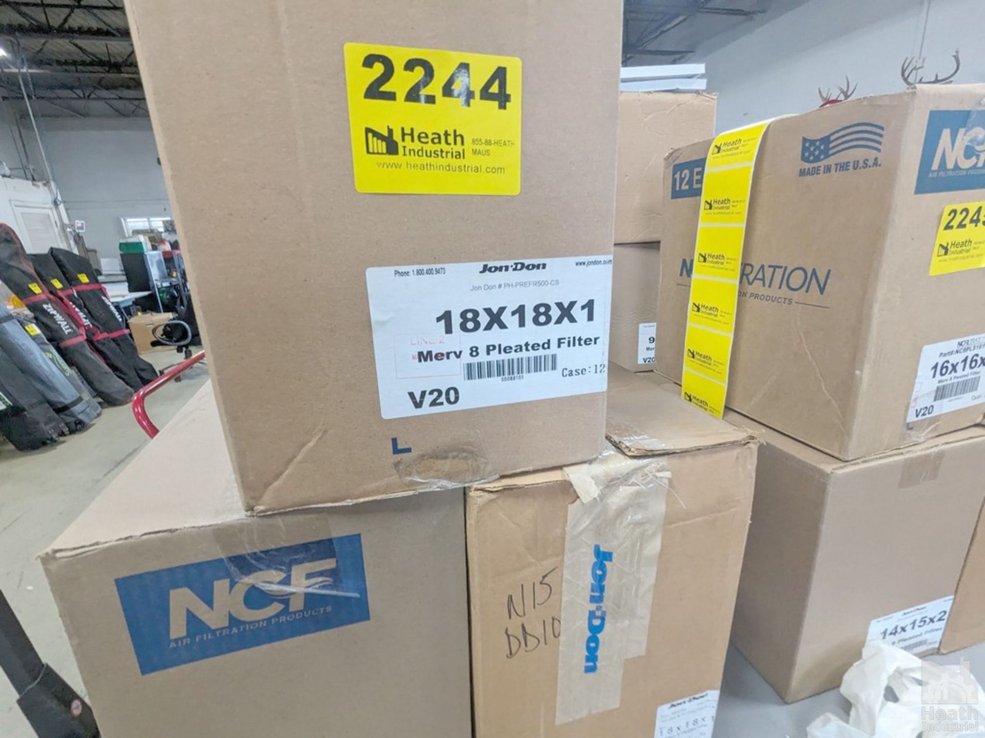 NCF AIR FILTERS, 18" X 18" X 1" IN TWO BOXES - Image 2 of 2