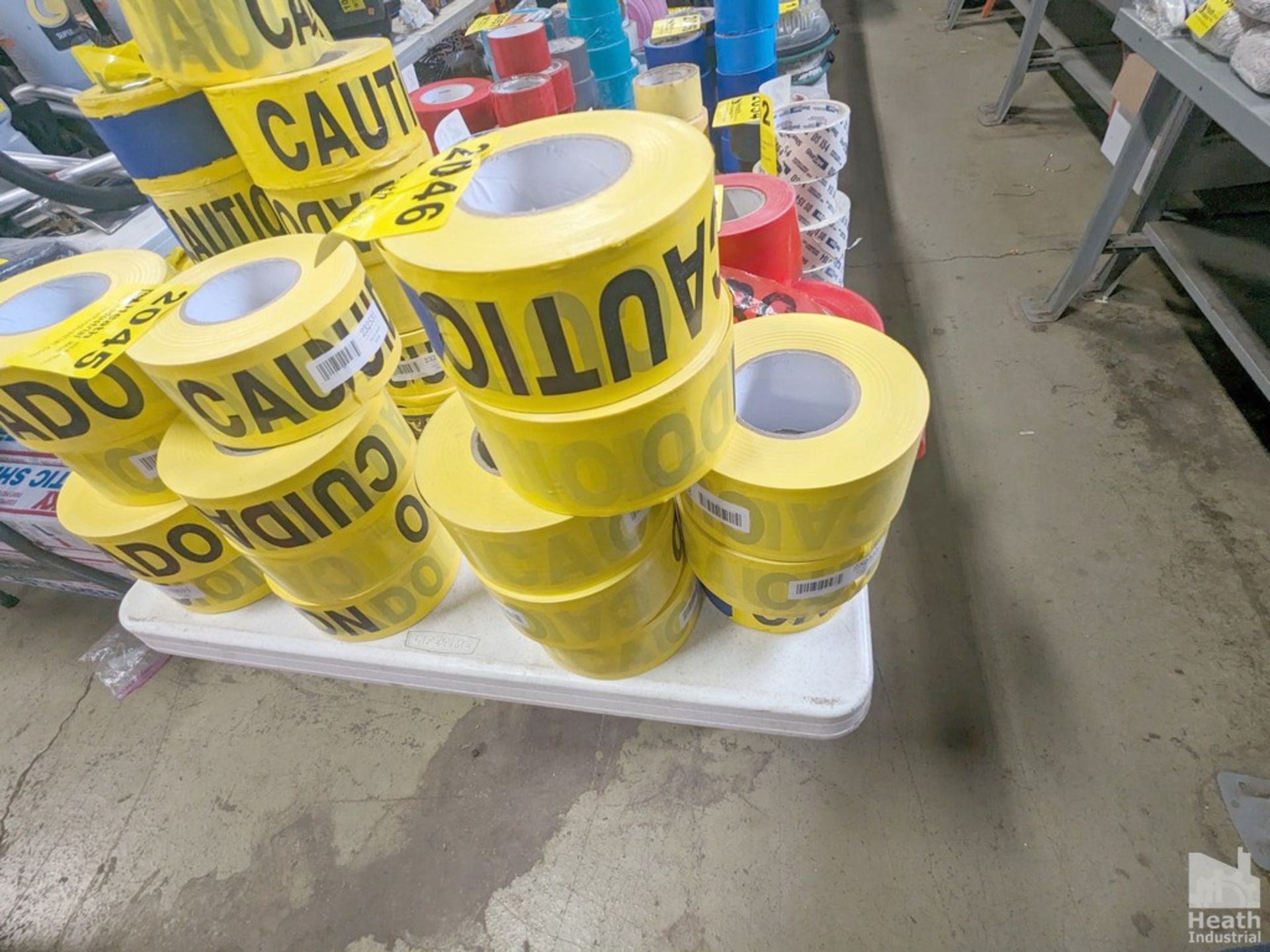 (8) ROLLS OF YELLOW CAUTION TAPE