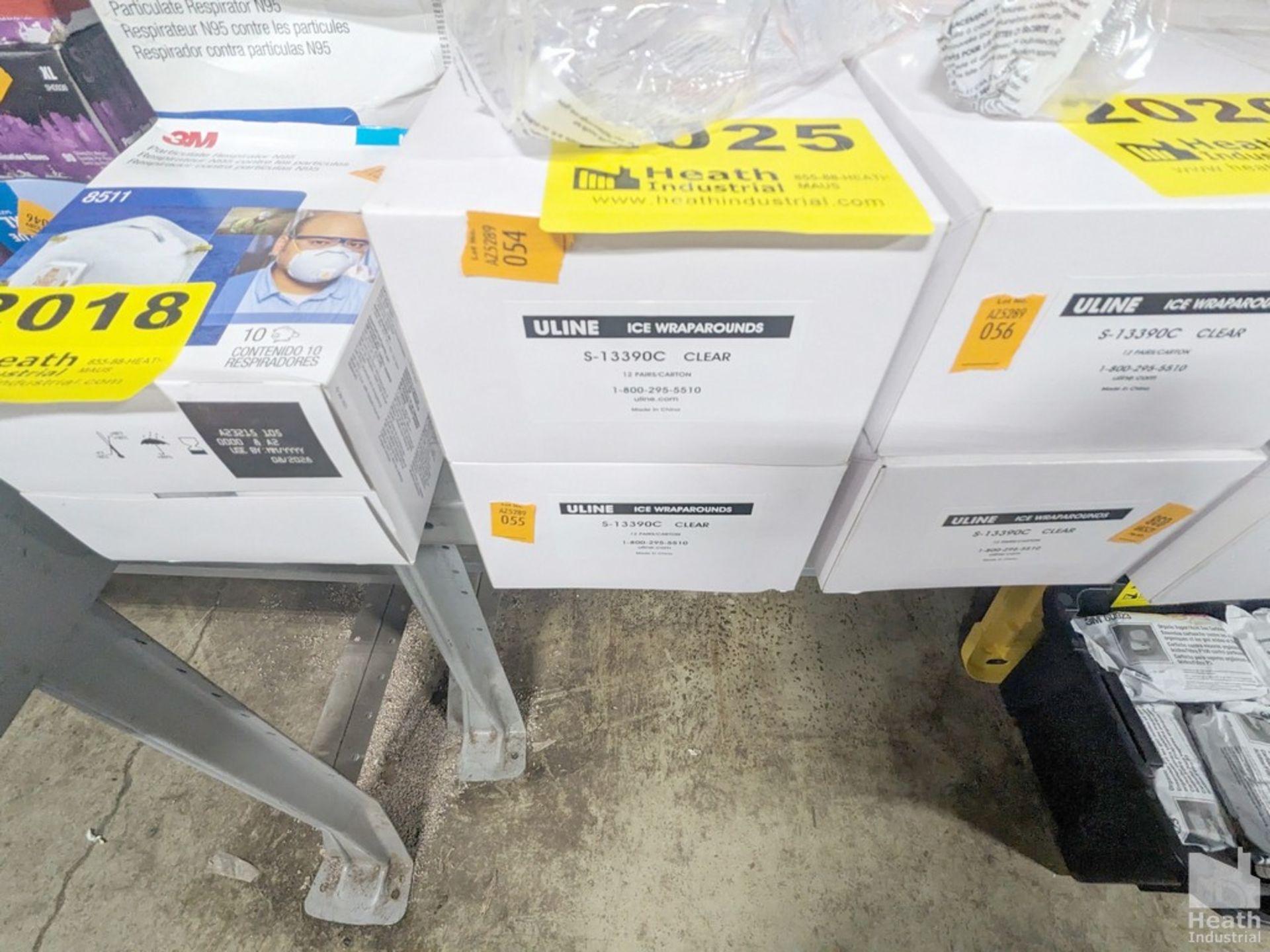 (2) BOXES OF ULINE ICE WRAPAROUNDS SAFETY GLASSES