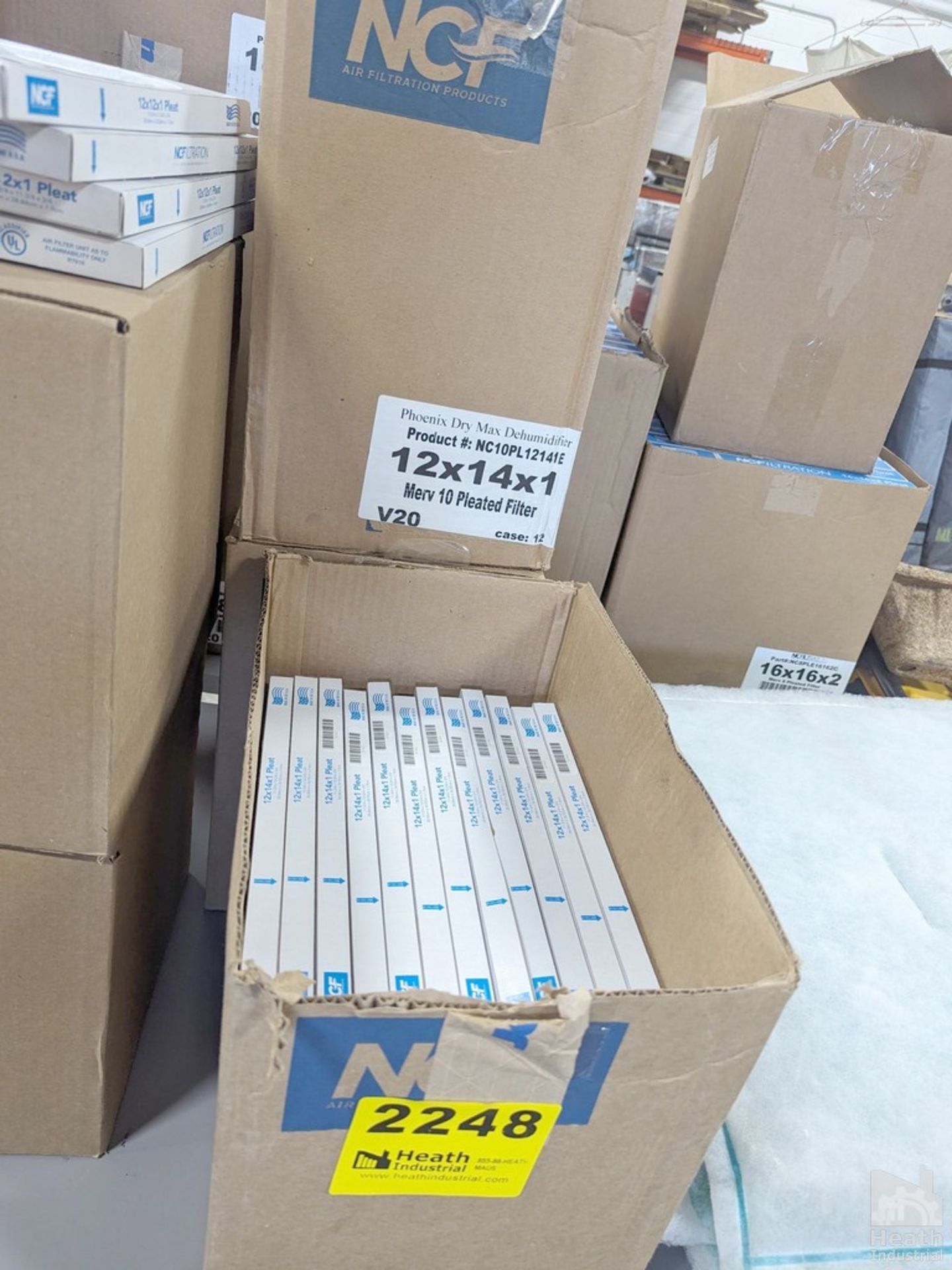 NCF FILTERS, 12" X 14" X 1" IN THREE BOXES