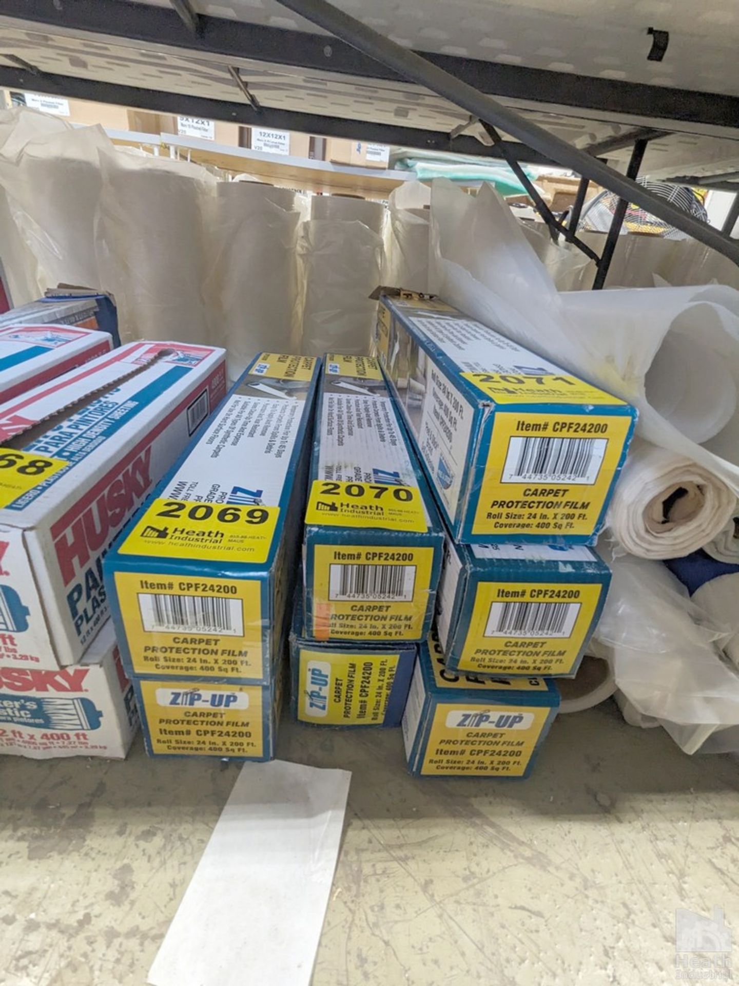 (2) BOXES OF ZIP-UP CARPET PROTECTION FILM, 24" X 200'