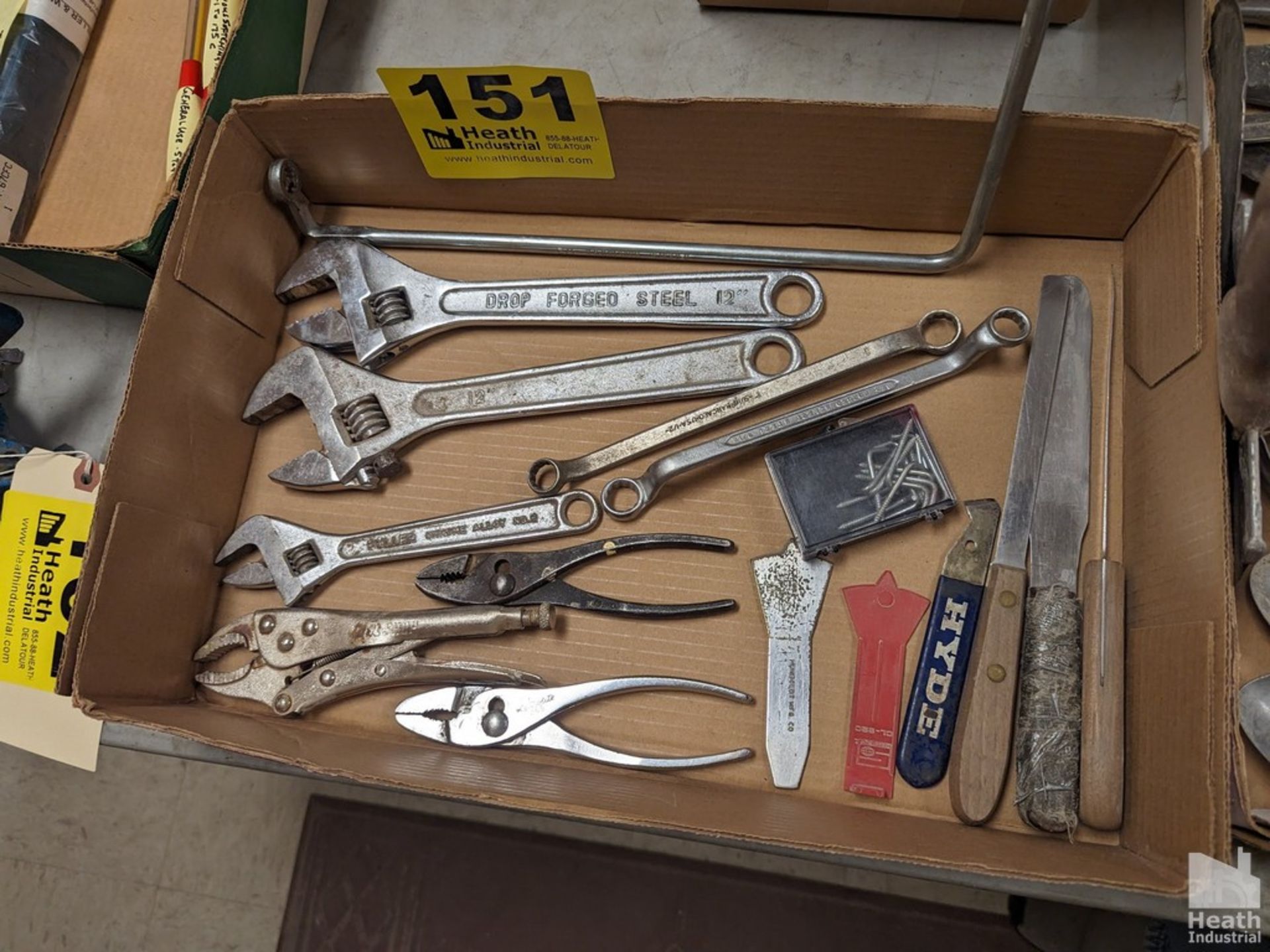 ASSORTED WRENCHES AND PLIERS