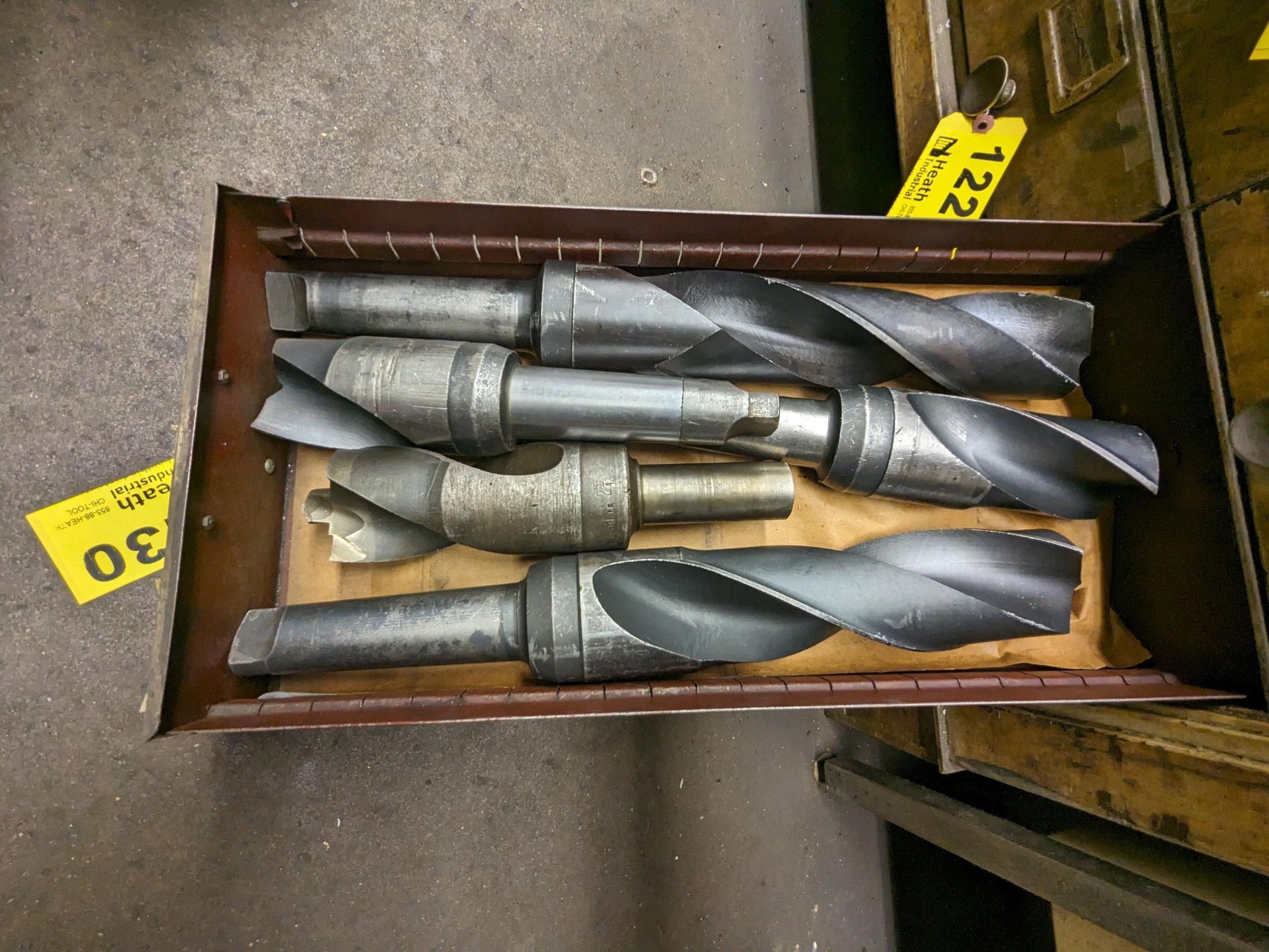 TAPER SHANK DRILL BITS IN DRAWER