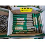 LOT OF PRECISION TAPER SHANK TWIST DRILLS IN SLEEVES