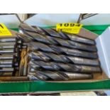 (6) ASSORTED TAPER SHANK DRILL BITS