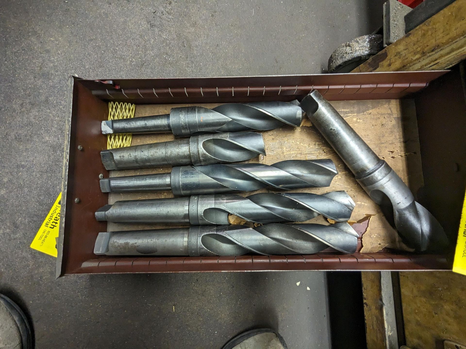 TAPER SHANK DRILL BITS IN DRAWER