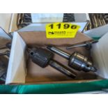 (2) ASSORTED JACOBS TAPER SHANK DRILL CHUCKS WITH KEY