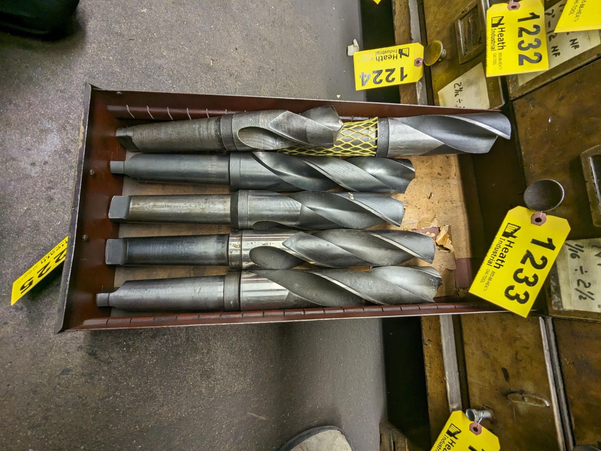 TAPER SHANK DRILL BITS IN DRAWER