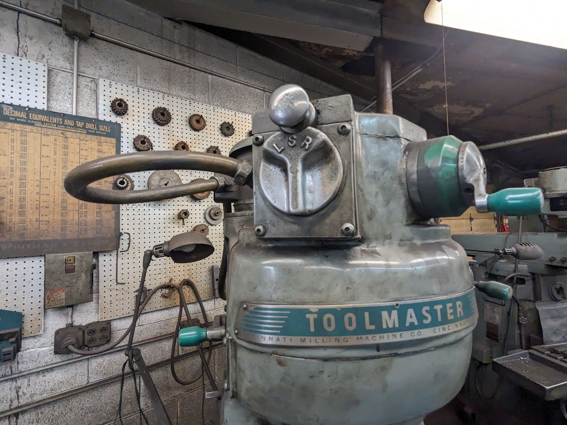 Cincinnati Model Toolmaster Ram Type Vertical Mill, s/n 6J4V5M-104, 48" Table, Newall Topaz DRO - Image 3 of 12