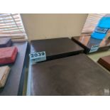 TWO LEDGE BLACK GRANITE SURFACE PLATE WITH COVER 18" X 12" X 4"