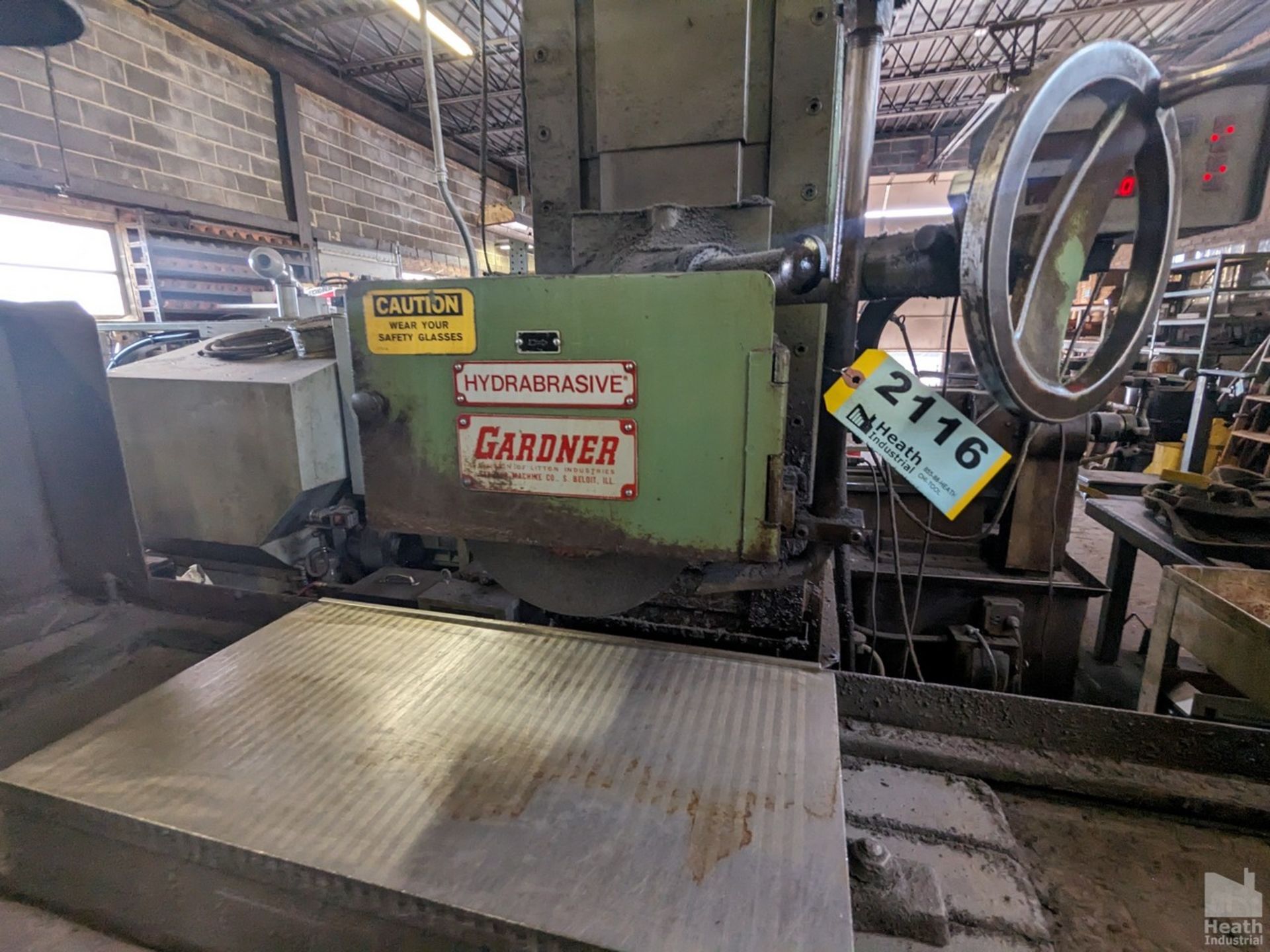 GARDNER 12"X24" MODEL 1224 HYDRAULIC SURFACE GRINDER, S/N 691-6, WITH PERMANENT MAGNETIC CHUCK, DRO - Image 2 of 5