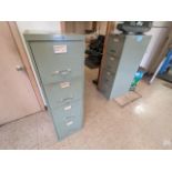 (2) HAMILTON FOUR DRAWER STEEL FILE CABINETS