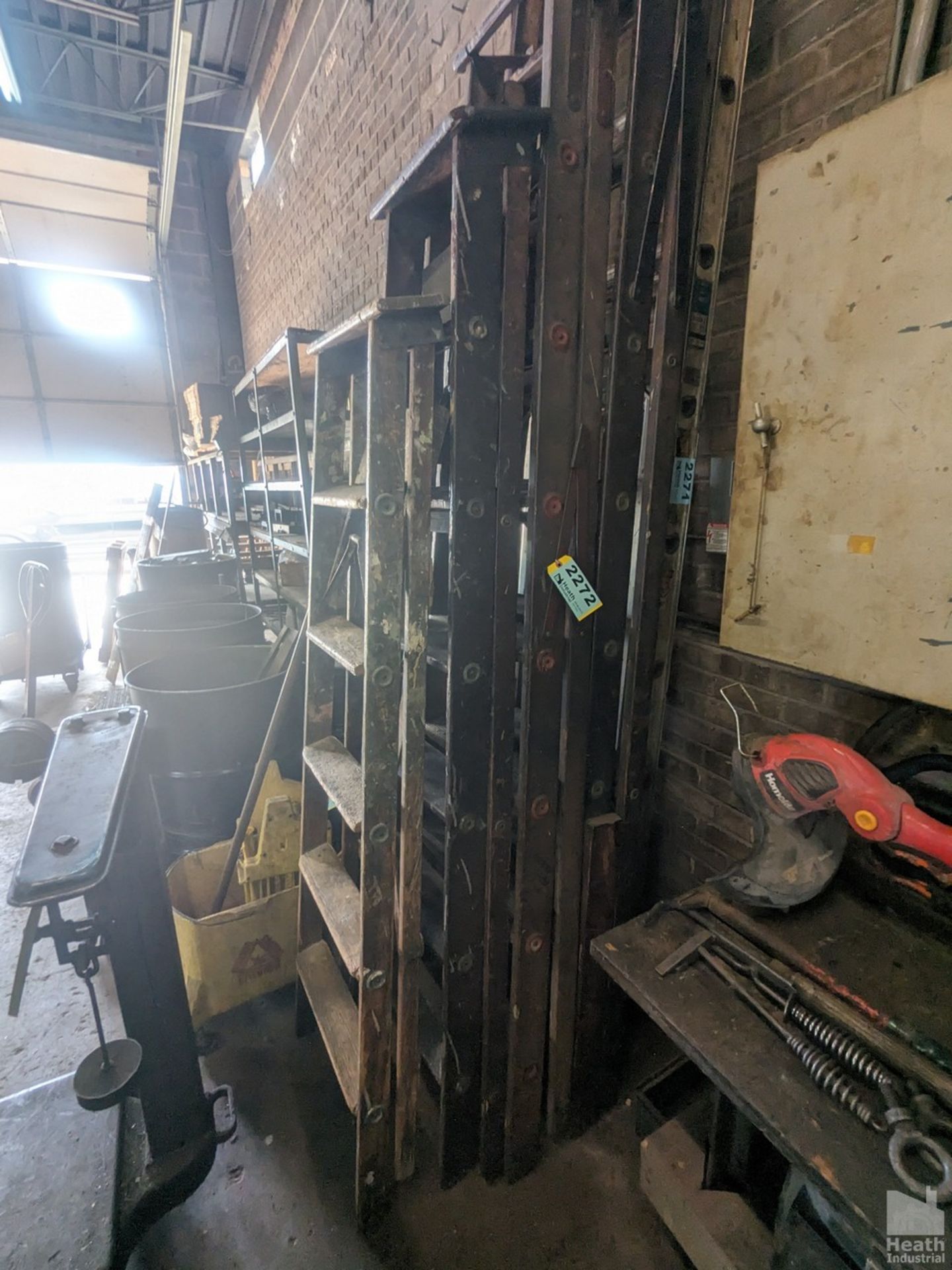 (4) ASSORTED WOOD LADDERS