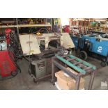 MSC TYPE MH916JRP HORIZONTAL BANDSAW 10" X 16" CAPACITY 1.5 HP, MFG DATE 2011 WITH 10' 6" INFEED