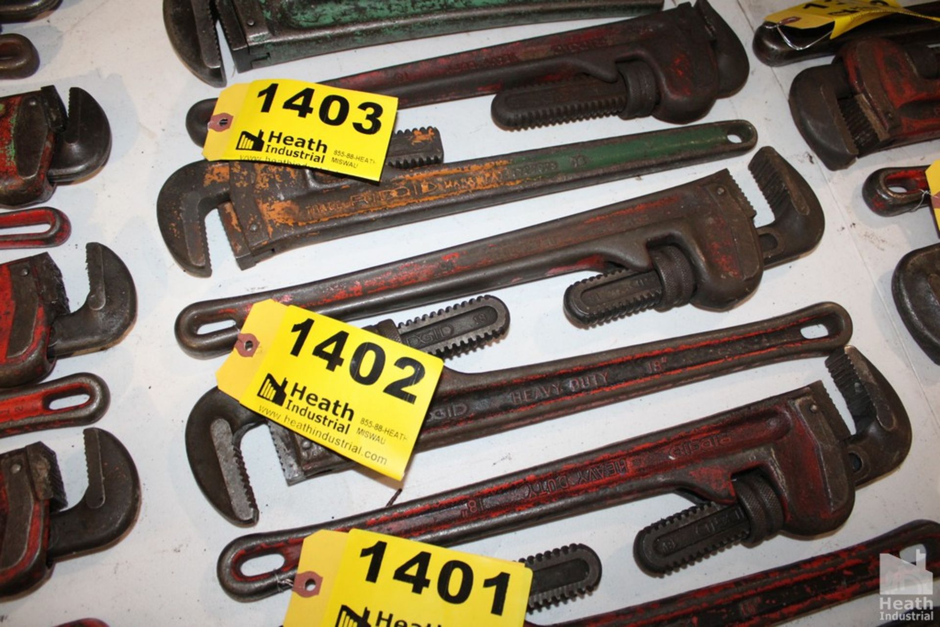 (2) RIDGID 18" PIPE WRENCHES
