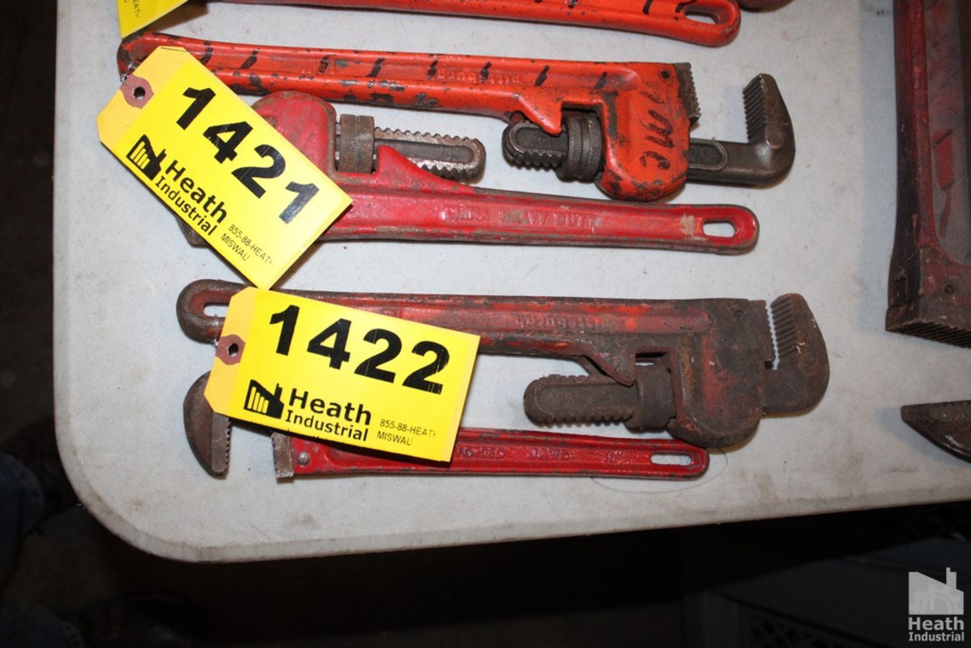 (2) PIPE WRENCHES 14" AND 10"