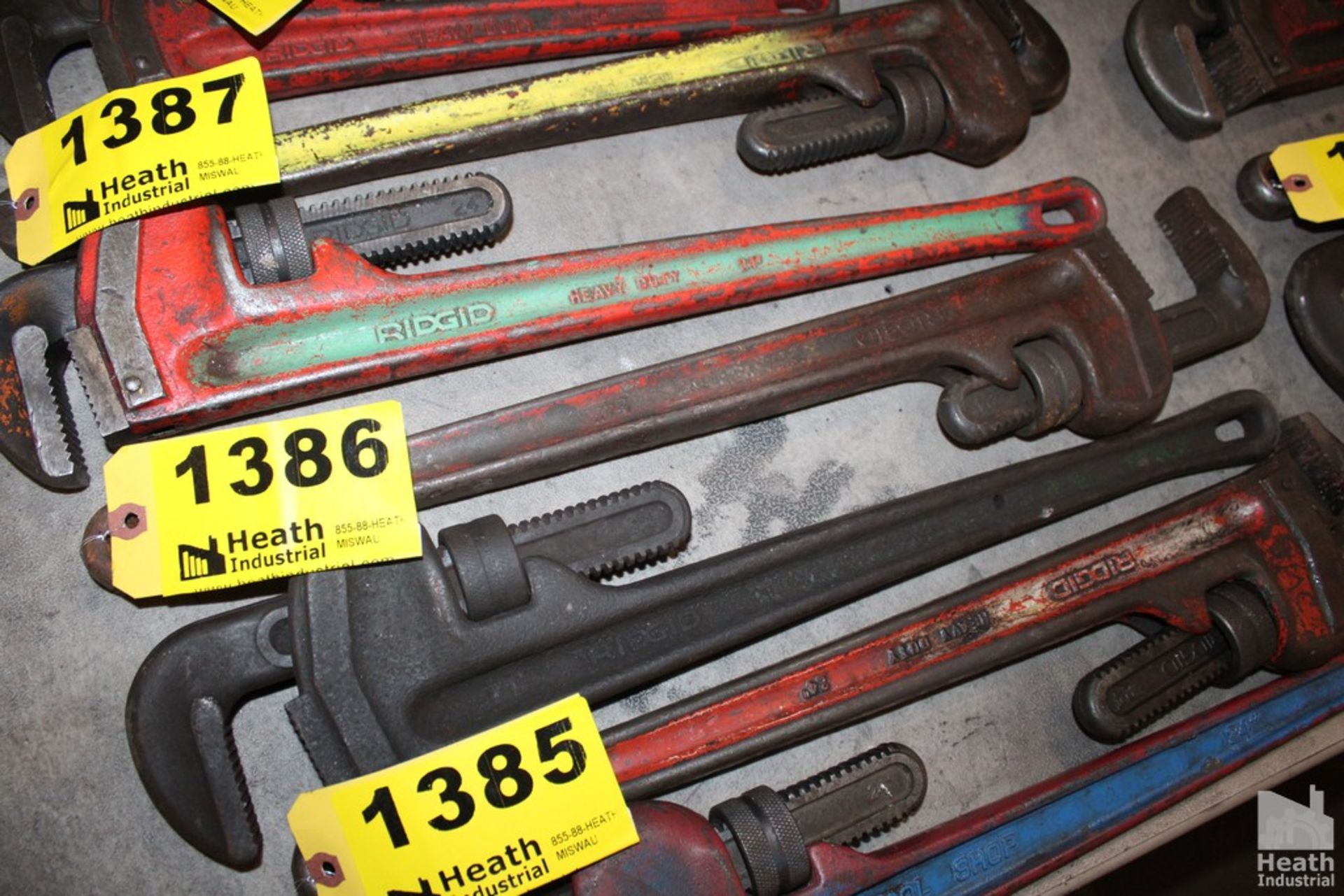 (2) RIDGID 24" PIPE WRENCHES