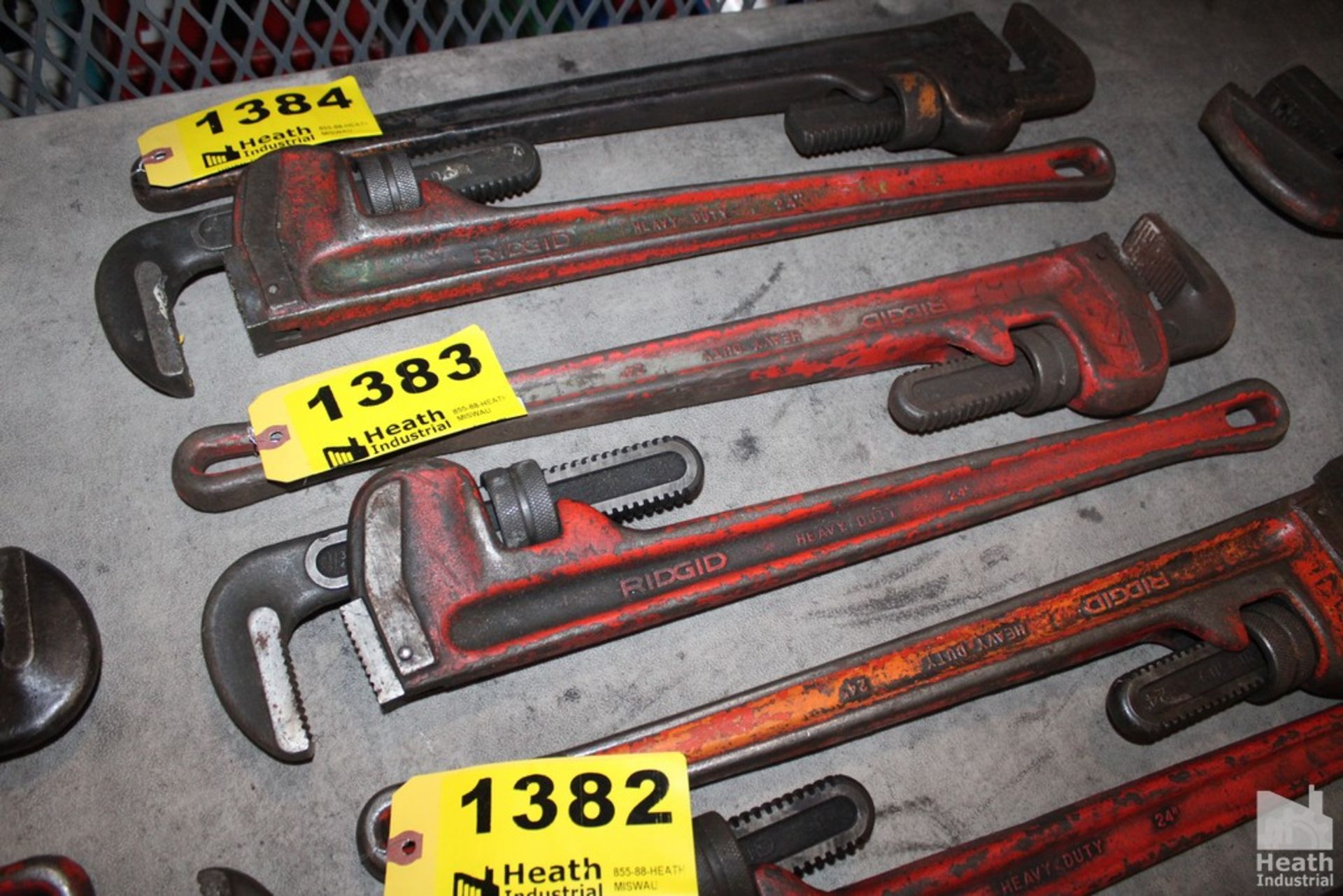 (2) RIDGID 24" PIPE WRENCHES