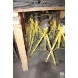 (3) ADJUSTABLE PIPE STANDS
